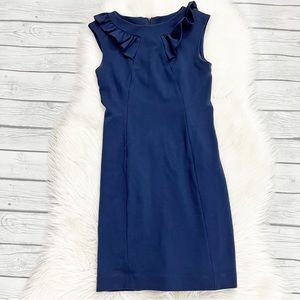 Banana Republic Navy Blue Strapless Petite Dress